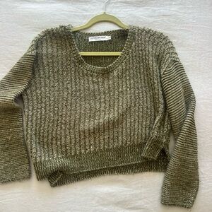 Cotton Emporium Khaki Knit Sweater